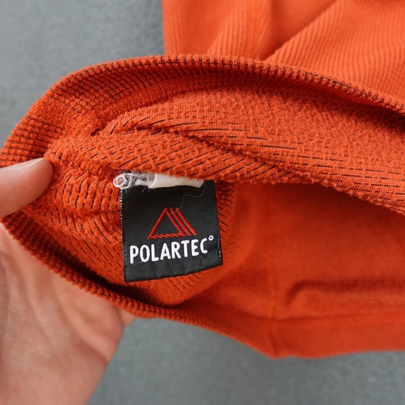 Arcteryx Delta Pullover Mens XL Orange 1/4 Zip Polartec Grid Fleece Canada - Picture 7 of 12